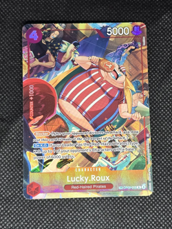One Piece Lucky.Roux FOIL (TR) OP09-015 A Fist of Divine Speed Treasure Rare NM! - Image 1