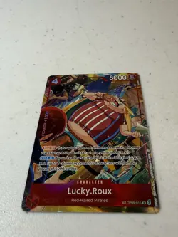 One Piece Lucky.Roux FOIL (TR) OP09-015 A Fist of Divine Speed Treasure Rare NM - Image 2