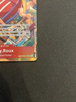 One Piece Lucky.Roux FOIL (TR) OP09-015 A Fist of Divine Speed Treasure Rare NM! - Image 4