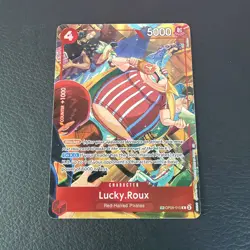 One Piece Lucky.Roux FOIL (TR) OP09-015 A Fist of Divine Speed Treasure Rare NM! - Image 1
