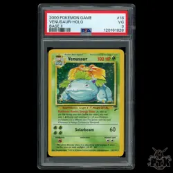 Venusaur Holo #18/130 PSA 3 Base Set 2 Pokemon 2000 - Image 1