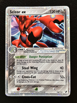 Scizor ex 108/115 EX Unseen Forces Holo Rare Pokemon TCG - NM - Image 1