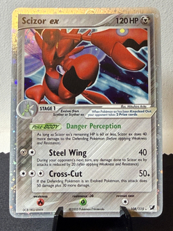 Pokemon TCG: 2005 EX Unseen Forces Scizor ex 108/115 Ultra Rare NM / Mint - Image 1