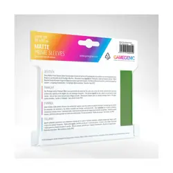 GameGenic Card Protection Matte Sleeves - Green (100) New - Image 2