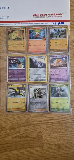 pokemon card binder collection lot english 54 Cards ex,v,full art,reverse. #019 - Image 5
