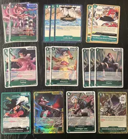 One Piece TCG English Card Lot - Mixed Rarity - All Near Mint - Image 1