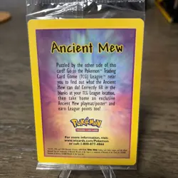 Ancient Mew SEALED Pokemon Unopened 2000 Movie Promo Holo Card - RARE Near Mint - Image 4