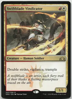 Swiftblade Vindicator Rare Guilds of Ravnica LP MTG - Image 1