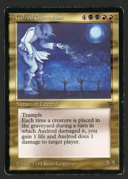 ***English Axelrod Gunnarson*** MTG Legends Magic Kid Icarus - Image 1