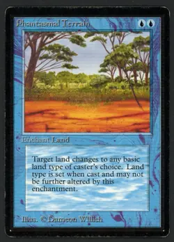 ***Beta Phantasmal Terrain*** MTG Beta Magic Kid Icarus - Image 1