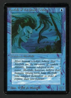 ***Beta Merfolk of the Pearl Trident*** MTG Beta Magic Kid Icarus - Image 1