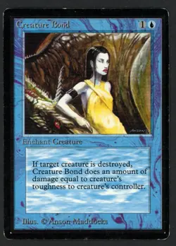 ***Beta Creature Bond*** MTG Beta Magic Kid Icarus - Image 1