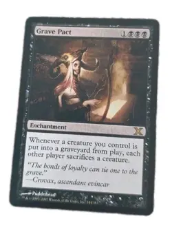 MTG - Grave Pact - 10th Edition 144/383 - Regular Rare - Light Play - Image 1