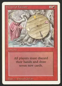 ***Wheel of Fortune*** MTG Revised Magic Kid Icarus - Image 1