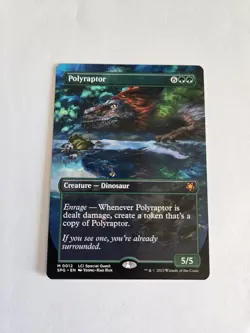 MTG The Lost Caverns of Ixalan LCI Mythic Polyraptor Borderless 0012 NM-M x1 - Image 1