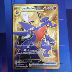 Pokemon TCG Destined Rivals Cynthia's Garchomp EX 241/182 Secret Rare Card - Image 1