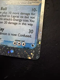 2003 pokemon Ruby and Sapphire (RS) Lapras EX #99/109 - Image 2