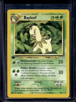 2000 Pokemon Neo Genesis 1st Edition Bayleef #28/111 - Image 1