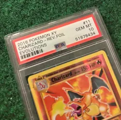 PSA 10 GEM MINT 2016 Pokemon 11/108 Reverse Holo Charizard XY Evolutions #57203B - Image 2