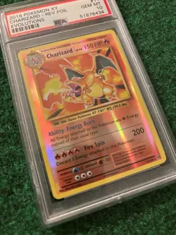 PSA 10 GEM MINT 2016 Pokemon 11/108 Reverse Holo Charizard XY Evolutions #57203B - Image 3