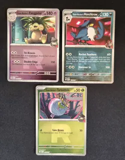Ascended Heroes - Pokemon - Reverse Holos Team Rocket Symbol - Lot of 3 - NM - Image 1