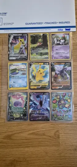 pokemon card binder collection lot english 54 Cards ex,v,full art,reverse. #020 - Image 1