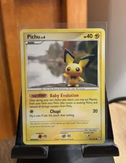 Nintendo Pokemon Pichu 93/123 Mysterious Treasures Regular Basic 40HP English - Image 1