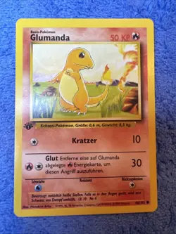 Pokemon 1st Edition German Base Set Charmander (Glumanda) - Image 1