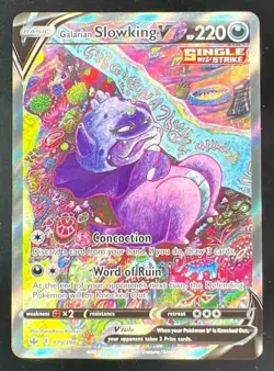 2021 Pokemon Sword & Shield Chilling Reign #179/198 Galarian Slowking V - Image 1