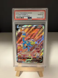 PSA 10 GEM MINT Machamp V Alternate Alt Art 172/189 Pokemon SWSH Astral Radiance - Image 1