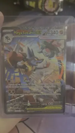 Pokemon Mega Evolution Lucario EX 179/132 Special Illustration Rare NM Condition - Image 2
