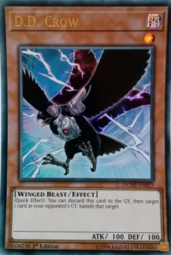 DUDE-EN027 D.D. CROW ULTRA RARE 1ST EDITION YuGiOh CARD - Image 1