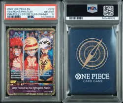 2025 ONE PIECE PROMOS #076 WHEN YOU'RE AT SEA YOU FIGHT AGAINST PIRATES!! PSA 10 - Image 3