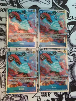 x4 Playset - One Piece OP14 The Azure Sea's Seven - Jinbe SR OP14-049 - Image 1