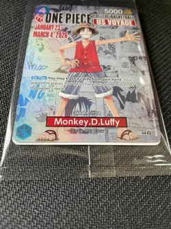 2026 One Piece P-055 Monkey D. Luffy US Voyage Promo - Gonzaga - SEALED - Image 3