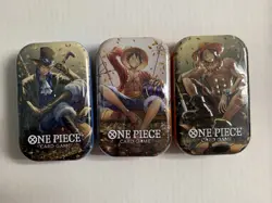 One Piece TCG Tin Pack Set Vol. 2 (TS-02, OP13) New Factory Sealed Set Of 3 - Image 1