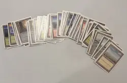 Magic: the Gathering Lands 50 Card Lot MTG OLD White Borders 636996769180 - Image 1