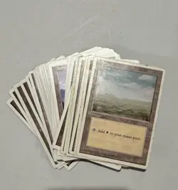Magic: the Gathering Lands 50 Card Lot MTG OLD White Borders 636996769180 - Image 2