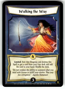 Legend of the Five Rings Four Winds Card Gold Edition - Walking the Way - Image 1