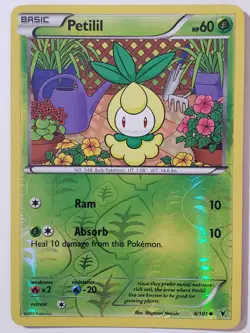 REVERSE HOLO Petilil 4/101 VLP - Noble Victories Pokemon Card Shigenori Negishi - Image 1