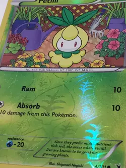 REVERSE HOLO Petilil 4/101 VLP - Noble Victories Pokemon Card Shigenori Negishi - Image 2
