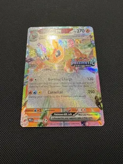Pokemon TCG Flareon ex 014/131 (Prismatic Evolutions Stamp) Promo Card Near Mint - Image 2