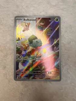 Pokemon TCG Stellar Crown Bulbasaur Holo Rare Card 143/142 Sv07 IR English - Image 1