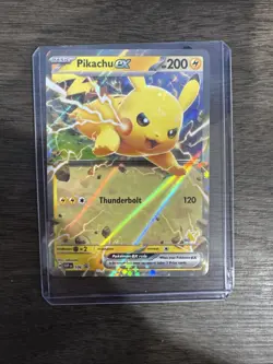 Pokemon TCG Pikachu ex SVP 106 Scarlet & Violet Black Star Promo Holo Card - Image 1