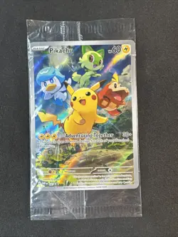Pikachu 027 Sv: Scarlet & Violet Etb Black Star Promo Cards Holo Pokemon Sealed - Image 1