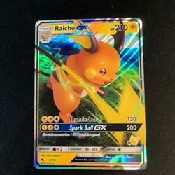 💥 Pokemon TCG Raichu GX Hidden Fates Holo Ultra Rare Card 20/68 - Image 1