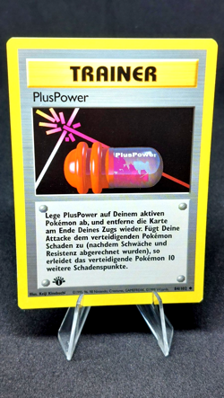 Pokemon Card - 1st Edition PlusPower (84/102) German Base Set 1999 ***EXC*** - Image 1