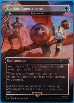 Captain America's Aid | Sigarda's Aid (Secret Lair Promo) FOIL NM CARD (510467) - Image 1