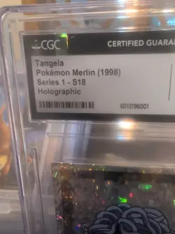 Tangela Pokemon Merlin 1998 Series 1-S18 Holographic Card - Image 2
