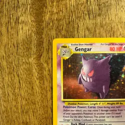 Gengar - 5/62 - Pokemon Fossil Unlimited Holo Rare Card WOTC - Image 3
